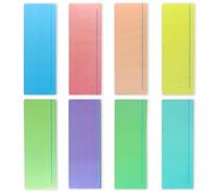 16 PCS Reading Guide Strips Colered Dyslexia Tools Reading Tracking Rulers with Line to Reduce Visual Stress
