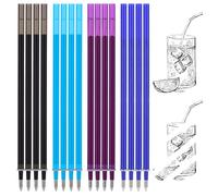 16 Pcs Refill for Erasable Gel Pen, Compatible with Legami, Thermosensitive Gel Ink, Erasable Rollerball Pen Refill, 13 cm Height, 0.7 mm Tip