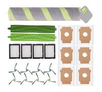16 Pcs Replacement Parts Compatible with iRobot Roomba Max 705 Combo / 706 Combo Robot Vacuum Cleaner Including 1 Set Main Brushes, 4 Set Side Brushes, 4 Filters, 6 Dust Bags and 1 Mop Roller