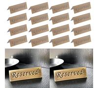 16 Pcs Reserved Table Sign Wedding Restaurant Tabletop Decor Stainless Steel