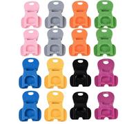 16 PCS Ring Pull Can Opener & Drink Protector, Ring Pull Opener with Leakproof Plastic Covers, Plastic Manual Can Openers, Drinks Cans Openers Suitable for Soda, Beer and Beverages(8 Colors)