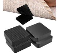 16 pcs Rug Gripper For Carpeted Floor From Rug To Carpet Stop Rug Slipping Rug Grippers 5 x 5 cm Washable Reusable Carpet Non Slip Sticky Grips For Carpeted Stair Sofa Cushion Car Boot Liners
