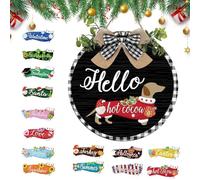 16 Pcs Seasonal Interchangeable Dachshund Door Decor,Hangable Porch Cute Replaceable Easter Welcome Sign For Outdoor Office Entrance Classroom Christmas Halloween Easter Holiday Spring Summer