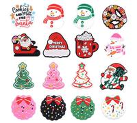16 Pcs Silicone Blunt Needle Covers - Knitting & Sewing Stoppers, Point Protectors, End Tip Caps - Christmas Decoration