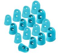 16 pcs Silicone Finger Cover Guitar Finger Cover Protective Cover to Practice According to The String Finger Cover Plucking Sweep String，Guitar Finger Protectors(Sky Blue)