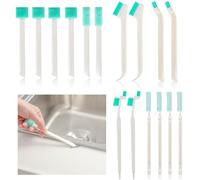 16 PCS Small Household Crevice Sponge Cleaning Brushes, Sponge on a Stick for Cleaning, Flat Cleaning Brush Deep Detail Tiny Cleaner Tool Set Suitable for Precise Cleaning of Home Kitchen Bathroom.