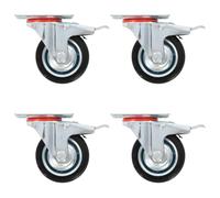 16 pcs Swivel Casters 75 mm