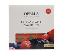 16 Pcs Tealight Candles 8 Hour Long Burn - Fresh Berries
