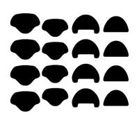 16 Pcs Toe Guards for Shoes and Shoe Heel Repair Patch,Trainer Toe Protector Patch,Self-Adhesive Sneaker Heel Repair Patch for Sports Shoes,Casual Shoes,Training Shoes