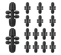 16 Pcs Tubing Irrigation Fittings Push-to-Fit Drip Irrigation Kits 6 Way Drip Irrigations Part Anti Leak Locked Splitter Fitting for Garden Watering System