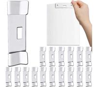 16 PCS Vane Savers Vertical Blinds, Metal Vertical Blind Repair Tabs for Vertical Blinds Replacement Slats, White