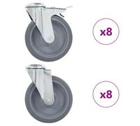 (16 pcs) vidaXL Bolt Hole Swivel Casters Moving Wheel Trolley Caster Furniture Caster