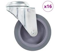 (16 pcs) vidaXL Bolt Hole Swivel Casters Moving Wheel Trolley Caster Furniture Caster