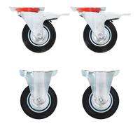 (16 pcs) vidaXL Casters Moving Wheels Trolley Accessory Furniture Caster Trolley Caster