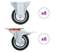 (16 pcs) vidaXL Casters Moving Wheels Trolley Accessory Furniture Caster Trolley Caster