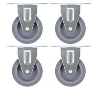 (16 pcs) vidaXL Fixed Casters Trolley Moving Wheels Furniture Caster Trolley Caster