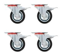 16 pcs Swivel Casters 75 mm