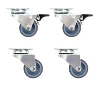 (16 pcs) vidaXL Twin-wheel Swivel Casters Furniture Caster Trolley Wheel Caster 100kg