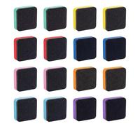 16 Pcs Whiteboard Rubber, Whiteboard Eraser, Chalkboard Eraser with Thick Felt Pad, Teacher Supplies Board Accessories, Heavy Duty Erasers for Home Office and Classroom