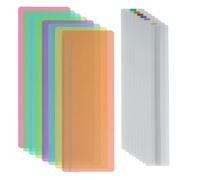 16 PcsDyslexia Overlays for Reading Dyslexia, Coloured Overlays for Dyslexia Aids, Highlight Guided Reading Strips for Teacher, Students, Beginners, Reduce Visual Stress(2 Styles)