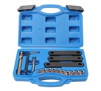 16-Piece Brake Thread Repair Kit M9 x 1.25 for VAG VW Audi Opel Ford Seat | Brake Caliper Thread Repair Kit M9 x 1.25 for VW Golf 4 Passat New Beetle Audi A3 A4 Opel Astra G Ford Focus León Octavia