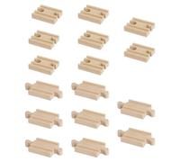 16-Piece Building Block Track, Train Assembly Track, Children'S Train Toy Connecting Track, Wooden Assembly Toy