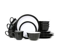 16-Piece Camden Black Dinner Set