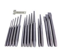 16 Piece CRV Punch & Chisel Set - Cold Chisels - Taper Pin & Centre Punches
