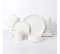 16 Piece Dinnerware Set Stoneware Dinnerware Set Royalford White One Size