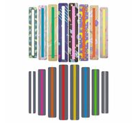 16 Piece Dyslexia Overlays Reading Ruler - Colored Guided Reading Highlight Strips, Overlays for Reading Dyslexia, ADHD Tools for Reading, Student Teacher Supply for Teens Adults (Colorful)