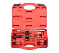16 Piece Glow Plug Service Kits Carbon Steels Glow Plug Extractor Tool for Professional Mechanics and Craft Projects Heavy Duty Engine Service Tool