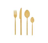 16-Piece Gold Stainless Steel Cutlery Set Gold-Coloured