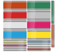 16 Piece Guided Reading Strips and Colored Overlays with 2 Sizes Reading Line Guides for Classroom Teacher Supplies