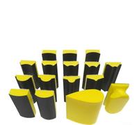 16-Piece Hand Sanding Block Set with Contoured Sanding Tools for Wood Polishing, Car Repair and Furniture Finishing