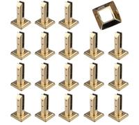 16-Piece Heavy-Duty 304 Stainless Steel Glass Clamp Set for Pool Fencing Railing & Floor Stands Includes Spacers & Hexagon Driver Fits 10-14mm Glass