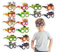 16-Piece Hot Wheels Birthday Decorations, Racing Theme Paper Glasses, Car Themed Party Supplies for Kids and Adults, Monster Truck Party Favors, Photo Booth Props