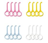 16-Piece Invisible Braces Removal Tool Kit, ABS Plastic Orthodontic Aligner Remover with 4 Colors, Portable Oral Care Tools for Invisalign Wearers