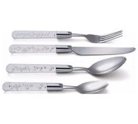 16 Piece Luxury Clear Bubble Stainless Steel Cutlery Set- Reduced!