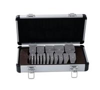 16-Piece Optical Prism Set with Red Filter Lens & Aluminum Case for Strabismus Therapy - Ideal for Vision Training & Eye Exercises