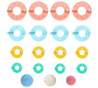 16-Piece Pompom Maker Kit, Pom Pom Craft Maker for DIY Projects, Large Pom Pom Maker with Durable Materials, Perfect for Hats, Scarves, and Home Decor