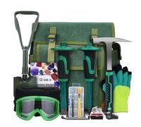 16-Piece Rock Hammer Kit, 32oz Geology Backpack Set