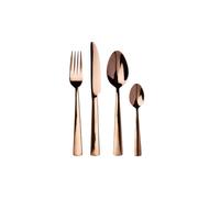 16-Piece Rose Gold Stainless Steel Cutlery Set Gold-Coloured