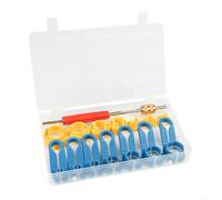 16 Piece Sets Of Auto Air Conditioning Air Conditioner Oil Pipe Snap Removal Tools, Car Air Conditioner Cold Air Pipe Removal Tool, A/C Fuel Line Quick Disconnect Removal Assembly Tool