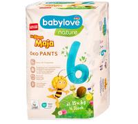 16 Pieces Babylove Nature Eco Pants Size 6 XL 15+ Kg Diapers Hypoallergenic
