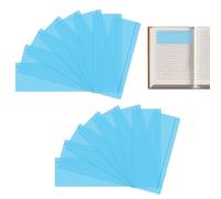 16 Pieces Blue Coloured Dyslexia Overlays with Line, Tracking Highlight Reading Overlays, Guided Reading Strips Dyslexia Aid Bookmark (Blue)