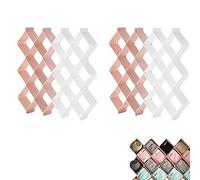 16 Pieces Drawer Divider, Drawer Organizer, 2 Colours, Diamond Shaped, Adjustable for Socks, Scarves, Ties, Underwear, Panties