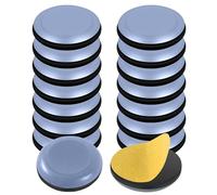 16 Pieces Furniture Glides, Self-adhesive Furniture Moving Pads, 25 mm Stick Furniture Glides for Easy Moving on Carpet Hardwood Tile, Moving Heavy Furniture Quickly and Easily - Round