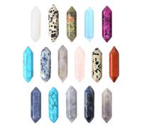 16 Pieces Gemstones for Children, Large, Mineral Stones Healing Stones Set with Storage Box, Random Shape and Colour - Safe Crystals Set for Play and Learning