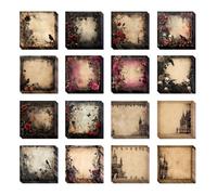 16 Pieces Gothic Style Sticky Notes Self-Adhesive Gothic Style Design Note Pads Gothic Style Sticky Memo Notes for School Office Home Supplies Students Teachers Gift