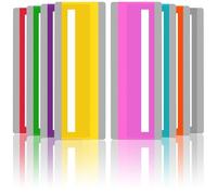 16 Pieces Guided Reading Strips Colored Highlight Strips Overlays Reading Bookmark Reading Line Trackers for Kids Dyslexia Reading Strips Student Reading Tools (Mixed Colors)